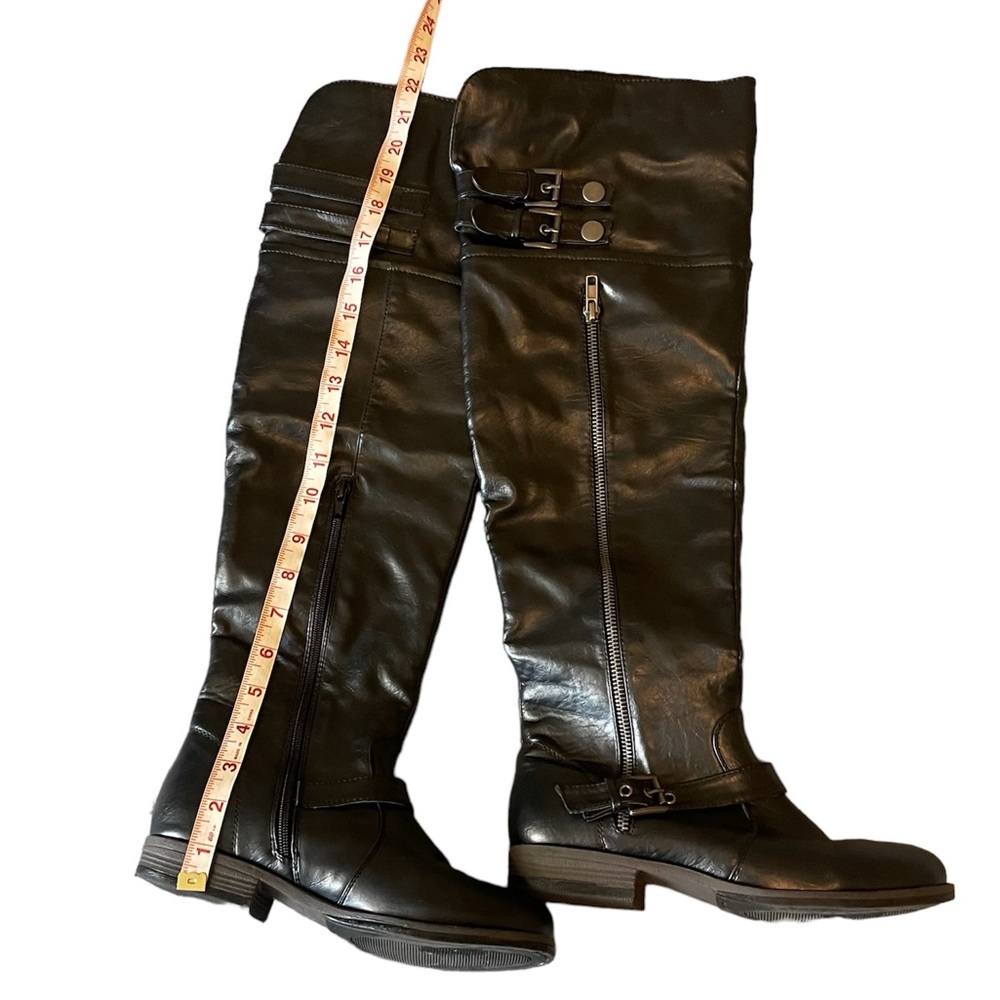 Maurices over the knee moto boot